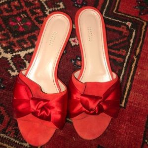 Barney’s New York Ruby Red Slides size 39
